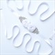 Rhinestone Satin Wedding Sash Belt With Flower