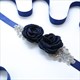 Rhinestone Satin Wedding Sash Belt With Flower