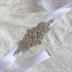 Satin Bridal Sash Belt With Rhinestones