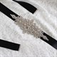 Satin Bridal Sash Belt With Rhinestones