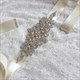 Satin Bridal Sash Belt With Rhinestones