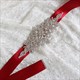 Satin Bridal Sash Belt With Rhinestones
