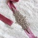 Satin Bridal Sash Belt With Rhinestones