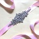 Satin Bridal Sash Belt With Rhinestones