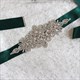 Satin Bridal Sash Belt With Rhinestones