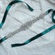 Rhinestone Bridal Sash Belt With Crystal Details