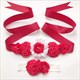 Floral verziertes Band-Sash für Mädchen mit Perlen