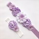 Floral verziertes Band-Sash für Mädchen mit Perlen