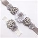 Floral verziertes Band-Sash für Mädchen mit Perlen