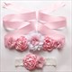 Floral verziertes Band-Sash für Mädchen mit Perlen