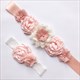 Floral verziertes Band-Sash für Mädchen mit Perlen