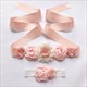 Floral verziertes Band-Sash für Mädchen mit Perlen