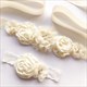 Floral verziertes Band-Sash für Mädchen mit Perlen