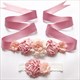 Floral verziertes Band-Sash für Mädchen mit Perlen