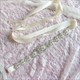 Satin Bridal Ribbon Sash With Pearls And Rhinestone