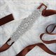 Glitzernder Satin-Kristall-Braut-Sash mit Strass