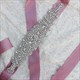 Glitzernder Satin-Kristall-Braut-Sash mit Strass