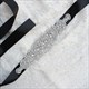 Glitzernder Satin-Kristall-Braut-Sash mit Strass