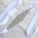 Glitzernder Satin-Kristall-Braut-Sash mit Strass