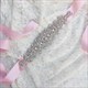 Glitzernder Satin-Kristall-Braut-Sash mit Strass