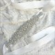 Glitzernder Satin-Kristall-Braut-Sash mit Strass