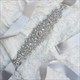 Glitzernder Satin-Kristall-Braut-Sash mit Strass