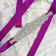Glitzernder Satin-Kristall-Braut-Sash mit Strass