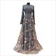 Floral Embroidered Muslin Long Maxi Dress