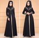Arabisches Maxi Kleid mit Spitzenapplikation ohne Hijab