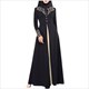 Arabisches Maxi Kleid mit Spitzenapplikation ohne Hijab