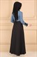 Lace Embellished Contrast Arab Maxi Dress No Hijab
