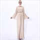 Chiffon Pleated Ramadan Dress With Trumpet Sleeves