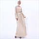 Chiffon Pleated Ramadan Dress With Trumpet Sleeves