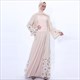 Ramadan Lace Embellished Dress With Trumpet Sleeves
