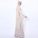 Ramadan Lace Embellished Dress With Trumpet Sleeves