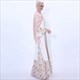 Ramadan Lace Embellished Dress With Trumpet Sleeves