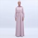 Chiffon Abaya Student Dress With Lantern Sleeve