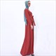 Chiffon Pleated Long Ramadan Abaya Dress