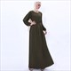 Chiffon Pleated Long Ramadan Abaya Dress