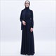 Damen plissiertes langärmeliges Chiffon Maxi Kleid