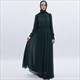 Damen plissiertes langärmeliges Chiffon Maxi Kleid