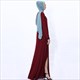 Maxi Kleid mit Perlenverzierung und Schlitz