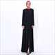 Maxi Kleid mit Perlenverzierung und Schlitz