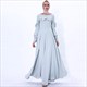 Ruffled Embellished Long Sleeve Ramadan Dress
