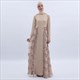 Sequin Embellished Long Sleeves Robe Maxi Dress