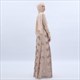 Sequin Embellished Long Sleeves Robe Maxi Dress