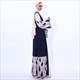 Woven Embroidered Leaf Kimono Open Cardigan With Sash