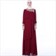 Elegant Lace Embellished Layered Chiffon Abaya Dress