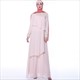 Elegant Lace Embellished Layered Chiffon Abaya Dress