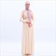 Long Sleeve Chiffon Dress With Sequin Tassels